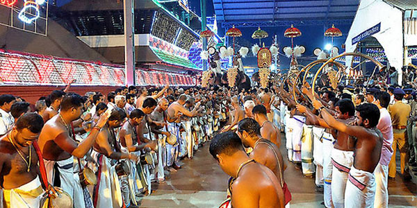 The unique festivities of the Guruvayur Festival in Kerala.