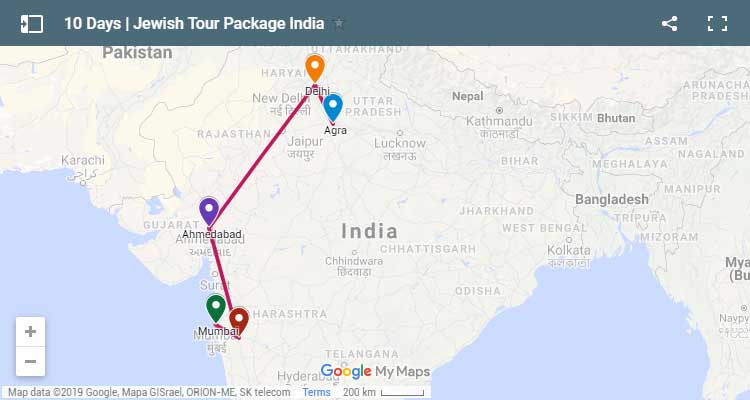 India Jews Map Jewish Tour package India, Jewish Holiday – India-Tours