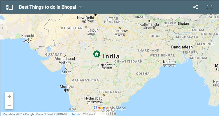 bhopal tourism map